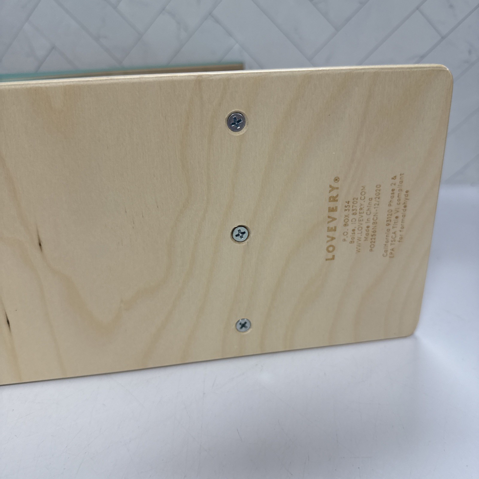 Lovevery Wooden Race and Chase Toy Ramp (Ramp Only, no cars)