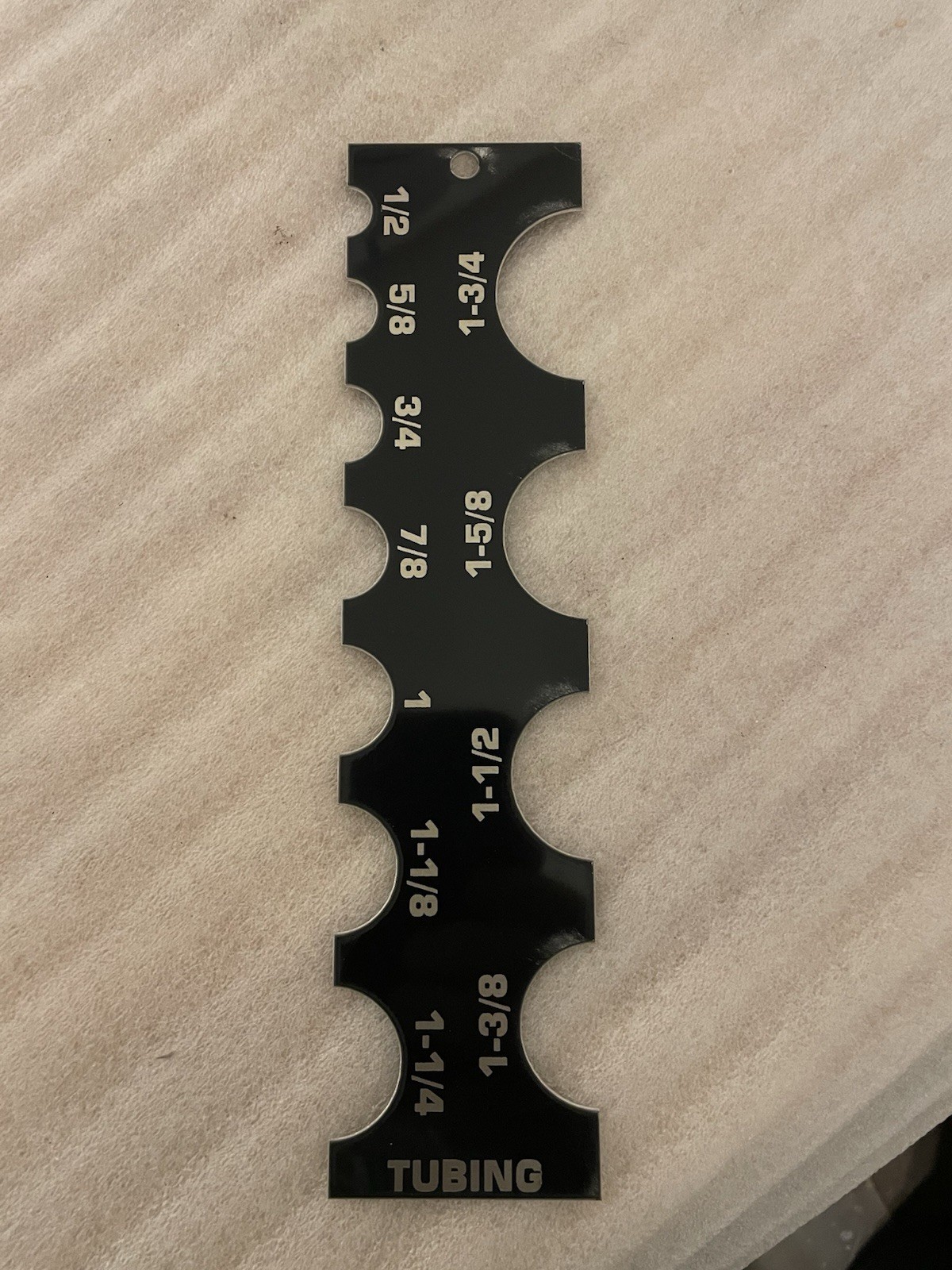 Round Tubing Diameter Gauge - 1/2" up to 1-3/4" - IMCA NHRA Brand New