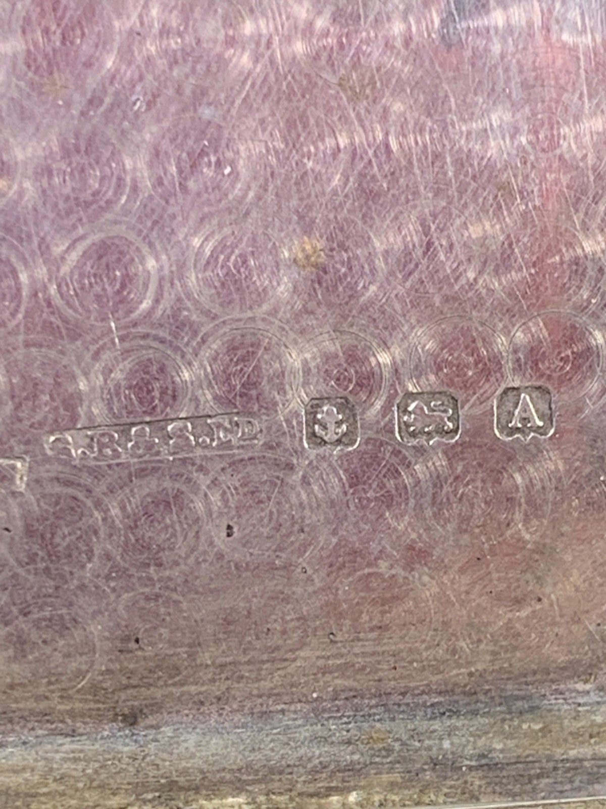 silver engine turned rectangular note/cigarette case, Birmingham 1925