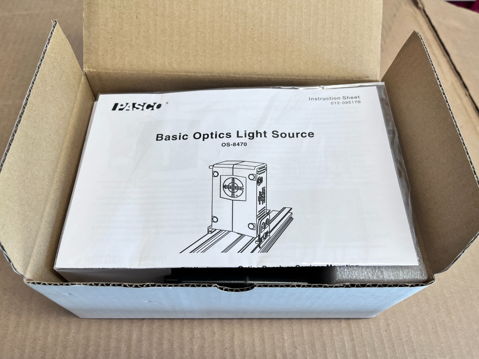 PASCO OS-8470 Basic Optics Light Source