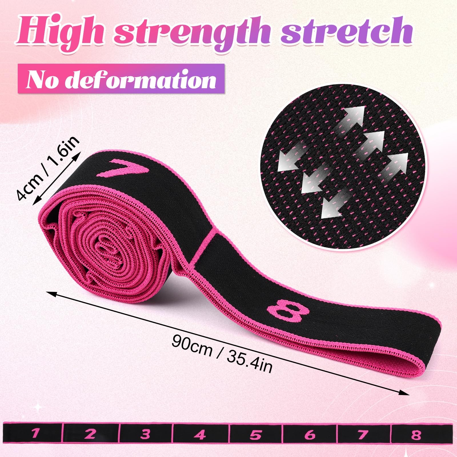 Fitness Resistance Bands with Handles, 2026 Upgrade Fitness Resistance Band f...