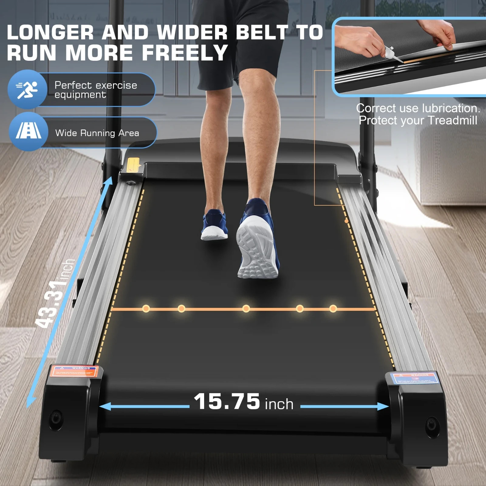 Heavy Duty Treadmill 2.5-3.5HP Treadmill Machine High Quality Treadmill for Home