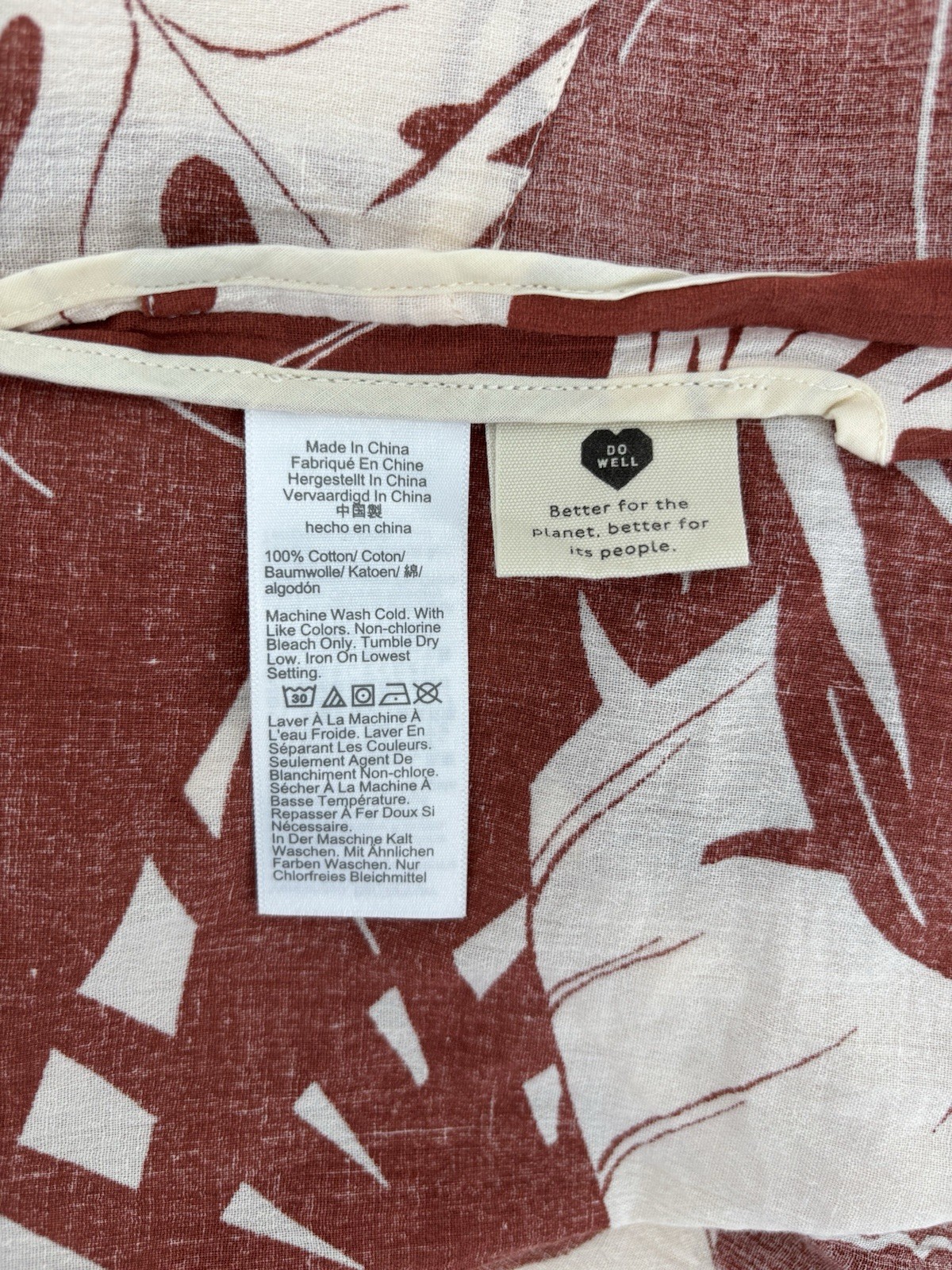 Madewell Robe in Tropical Vacation Women’s Size S Kimono Beach Coverup Garden