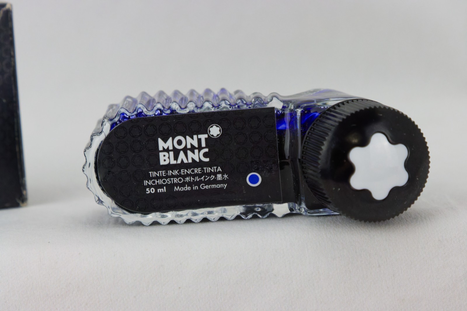 Mont Blanc Fountain Pen Ink, Royal Blue, Vintage, 50ml, ~85% Full