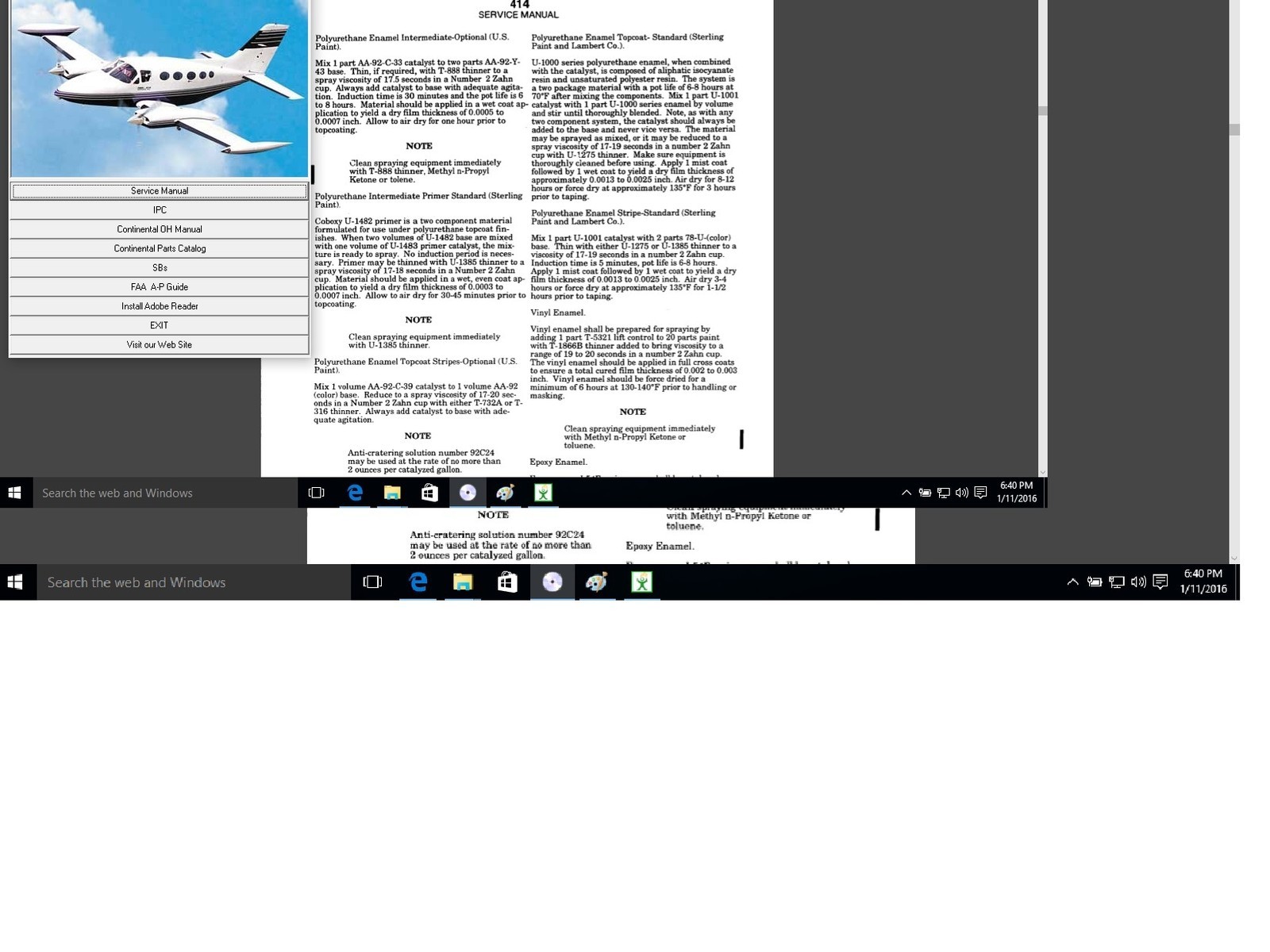 Cessna 414 service maintenance manual set n engine 414A D778-34-13 w A/Ds