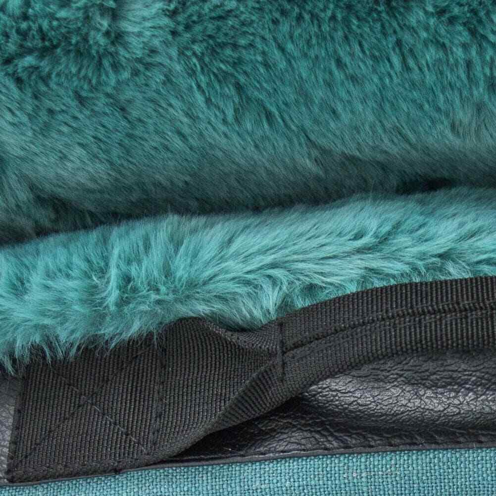 CordaRoy's Bean Bag Nest Cover Only with Pillow Queen Size Bunny Fur