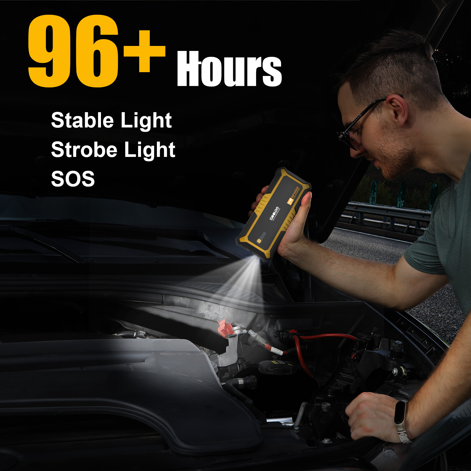 GOOLOO 4000A Car Jump Starter Power Bank Lithium Battery 12V Jump Box Portable