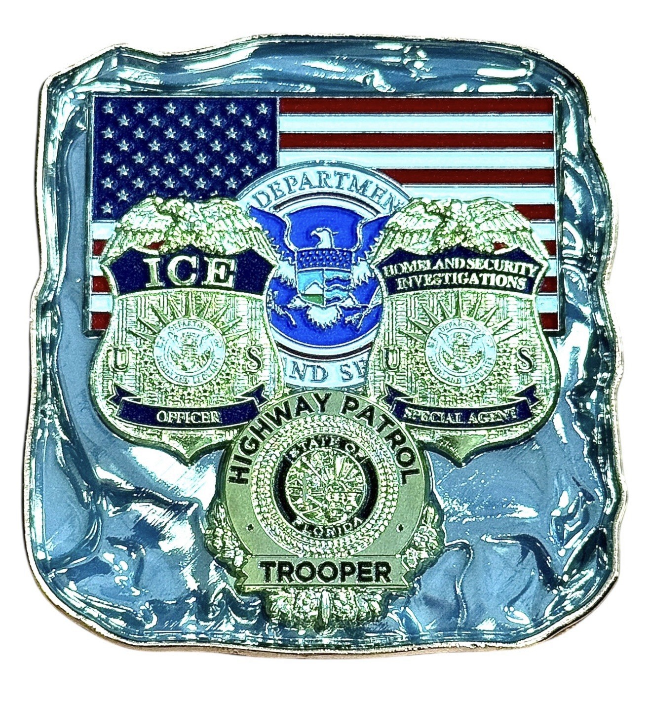 Last Call! 🔥🧊 ICE HSI FHP 287g Ice Cube Challenge Coin Florida Immigration Hot
