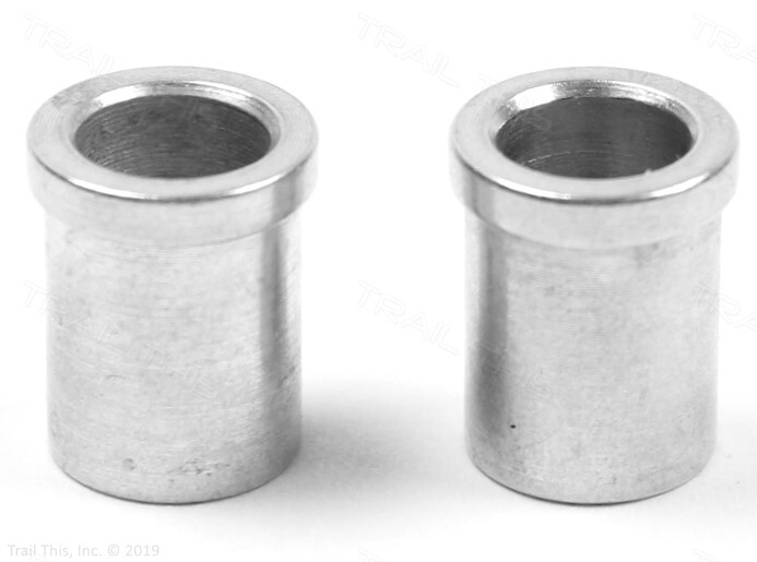 (2) Two Wheels Mfg Presta Valve Saver 11mm Schrader Bike Rim Hole Alloy Adapters