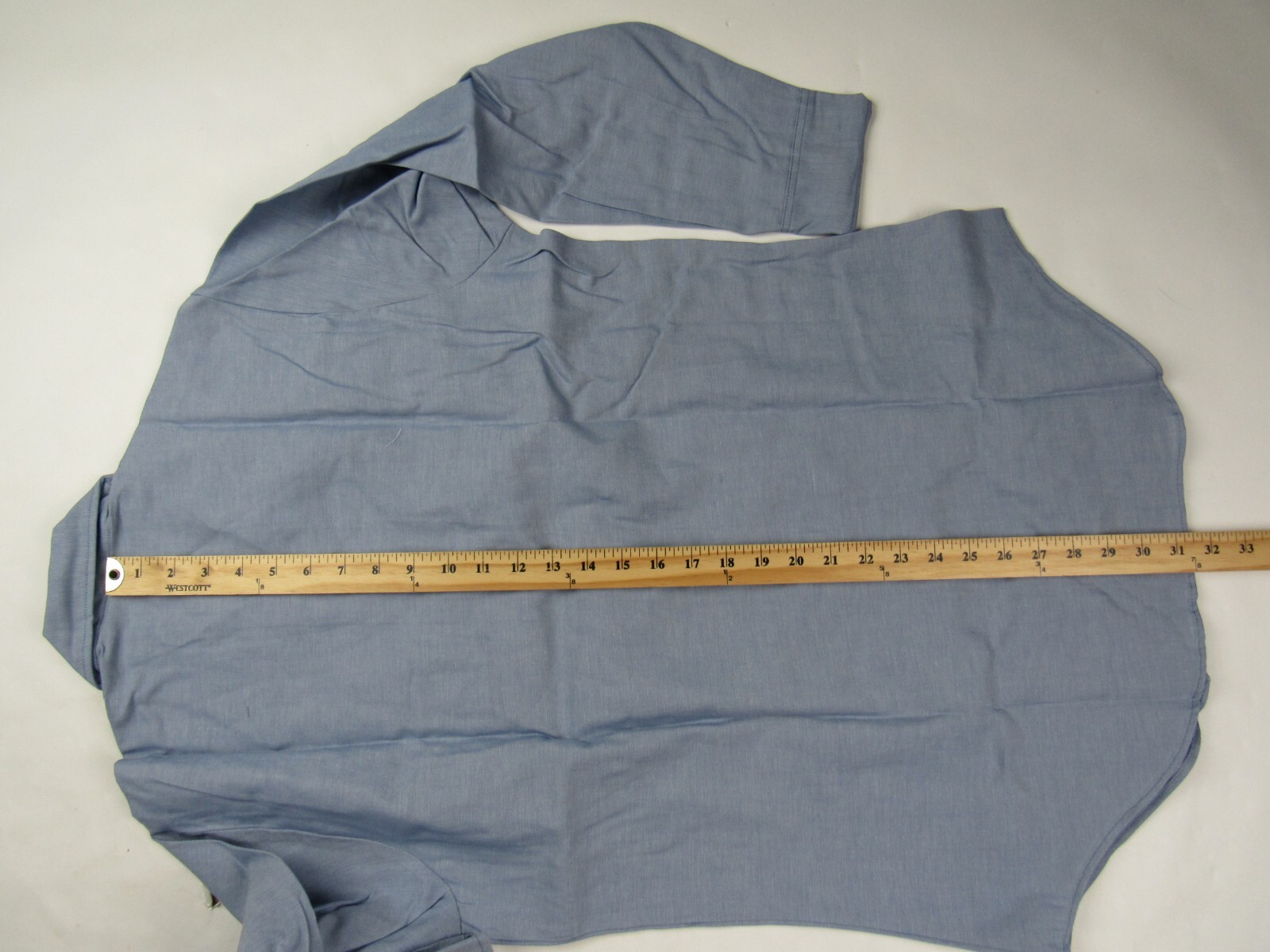 USN Chambray Work Shirt Vintage NOS Blue Utility Shirt Size M