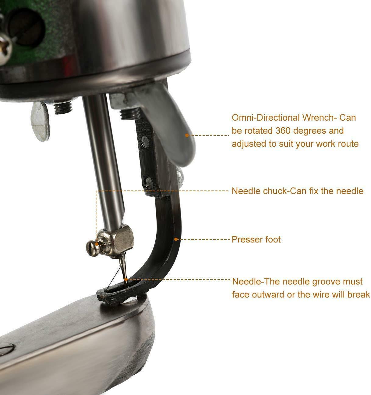 Shoe Repair Sewing Machine Hand Cobbler Dual Leather Cloth Cotton Nylon Thread