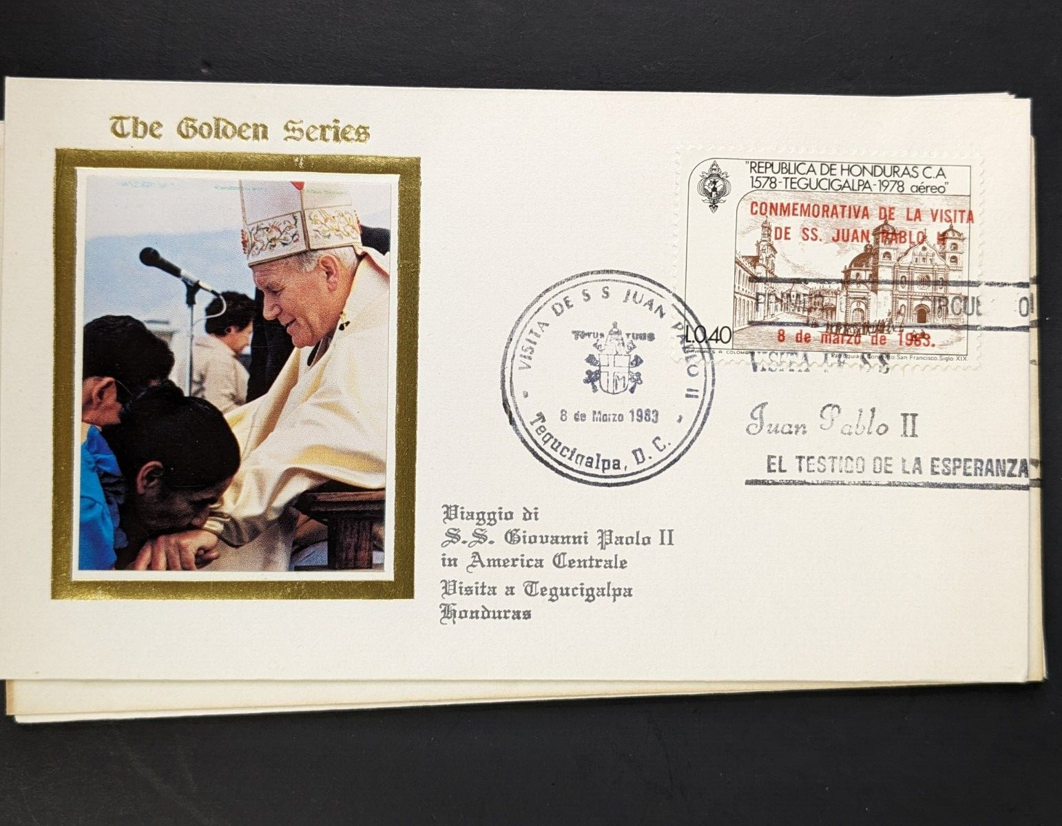 Pope John Paul II, The Golden Series Central America, 17 Covers Plus Stamps