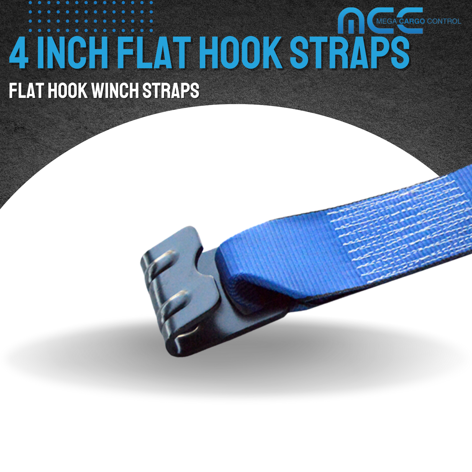 10 Pack 4" x 30' Winch Tie Down Strap w/Flat Hook for Flatbed Truck Trailer Farm