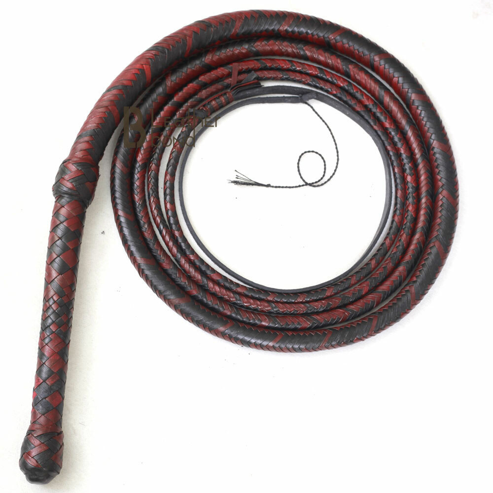 Kangaroo Hide Leather 06 to 16 Foot 16 Plaits Bull Whip Indiana Jones Bullwhip