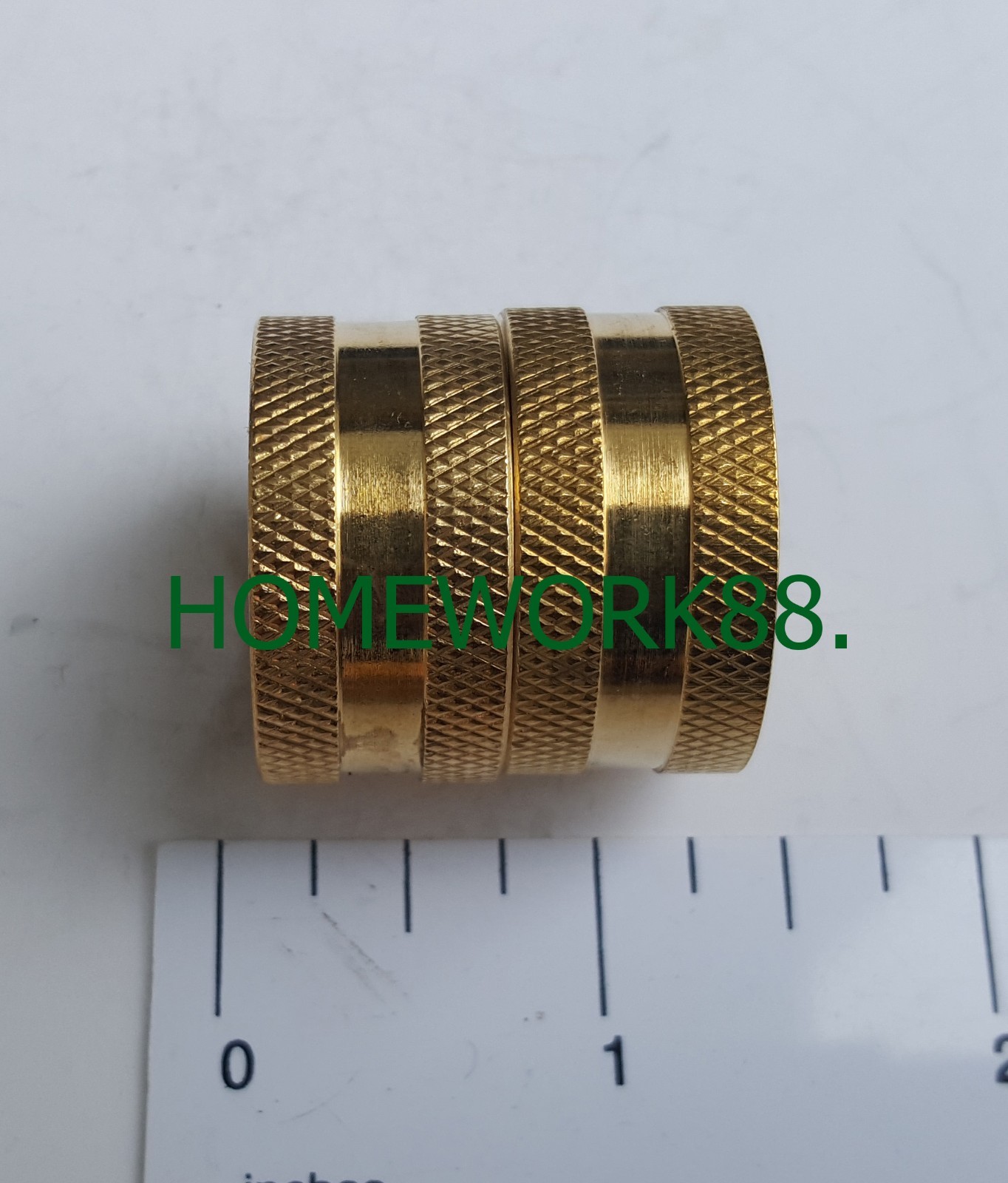 1 PC - 3/4" FEMALE GARDEN HOSE SWIVEL HOSE TO HOSE CONNECTOR - LEAD FREE BRASS