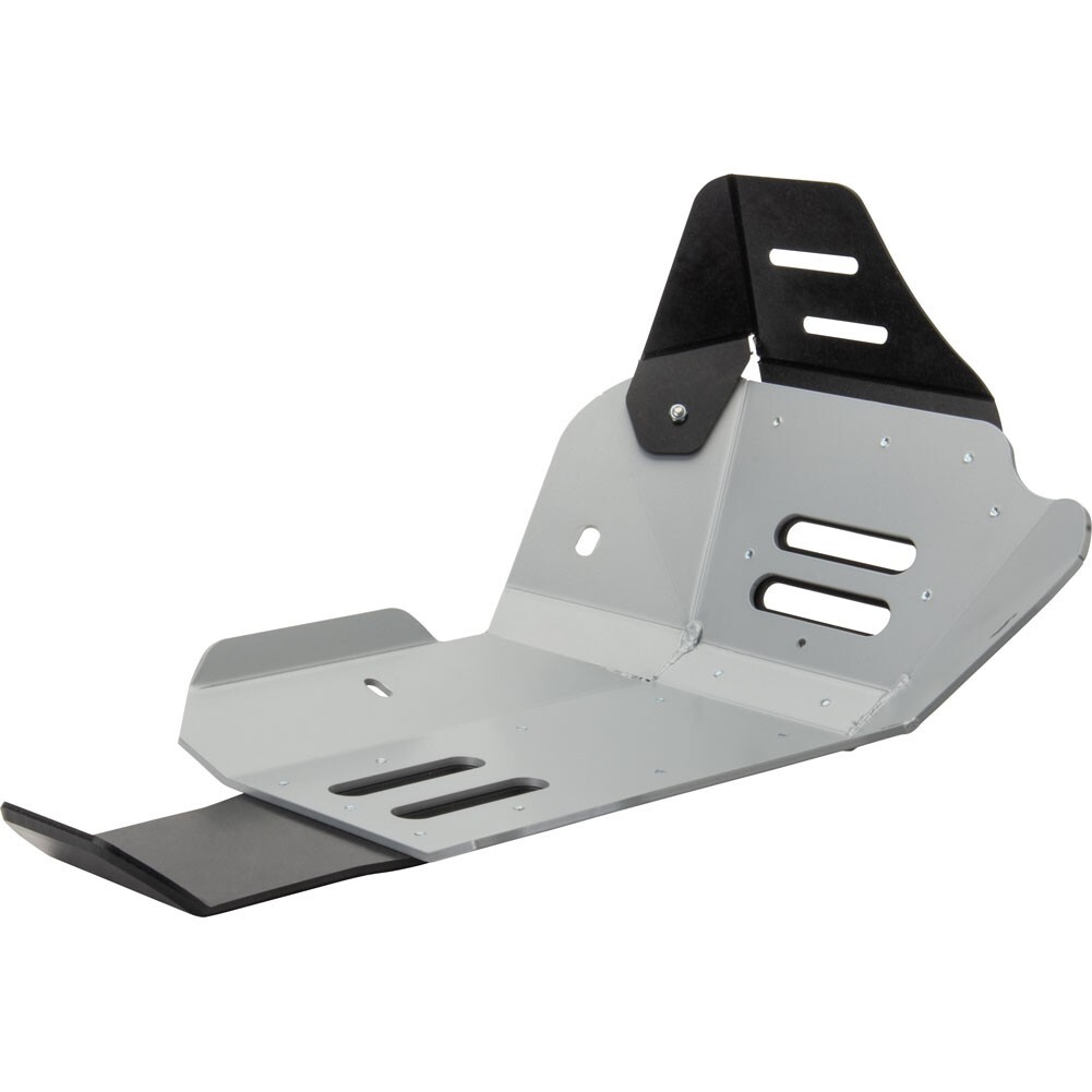 Tusk Quiet Glide Adventure Skid Plate Silver with Linkage Guard