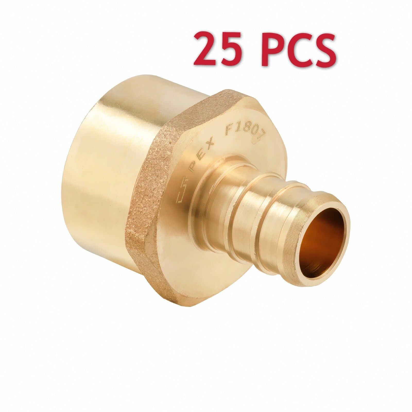EFEILD 25 PCS EFIELD 1/2" PEX X 1/2" FEMALE NPT  ADAPTER BRASS CRIMP FITTINGS
