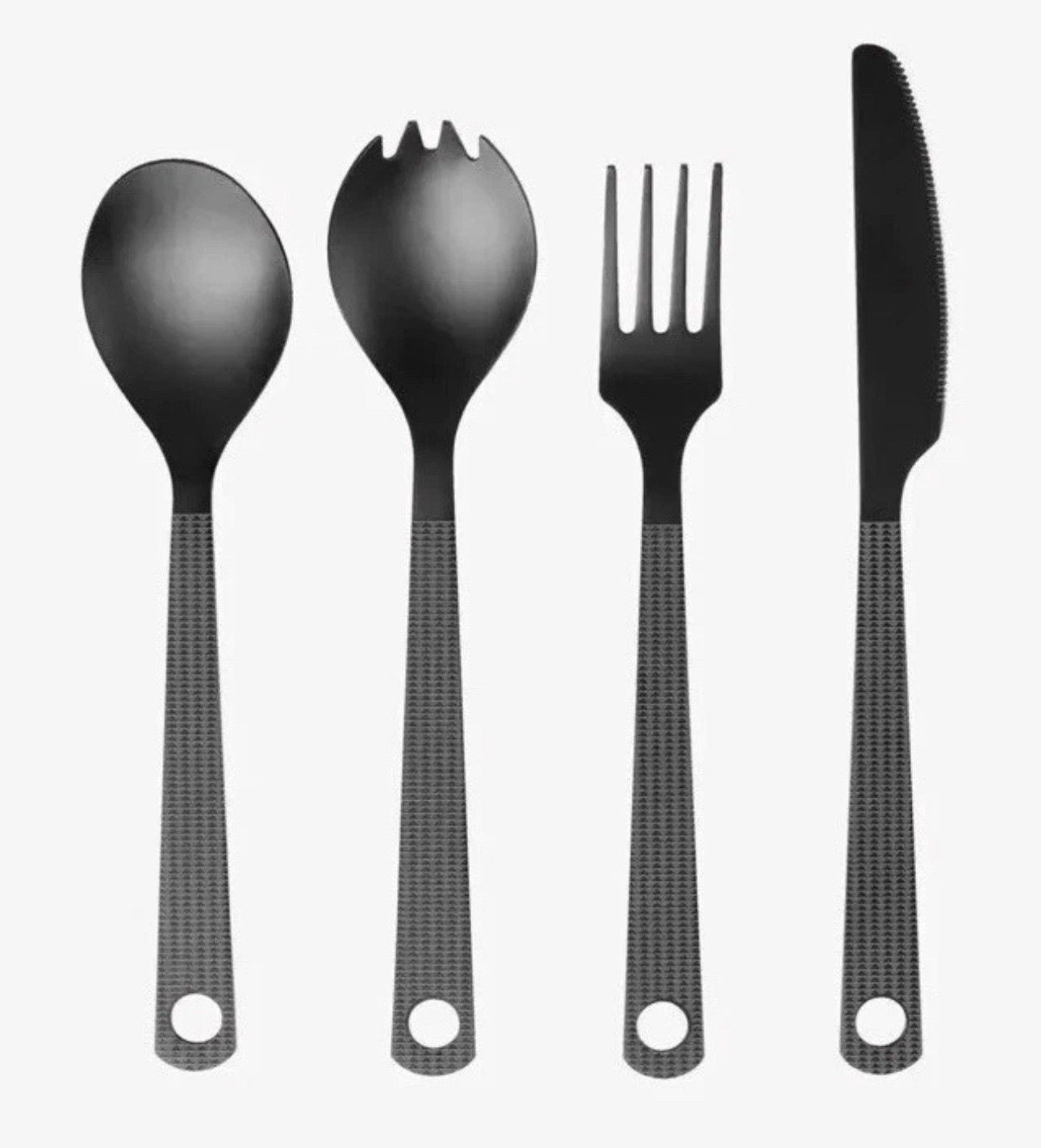 NEW! So iLL X On the Roam by Jason Momoa Black Cutlery Reusable Camping set