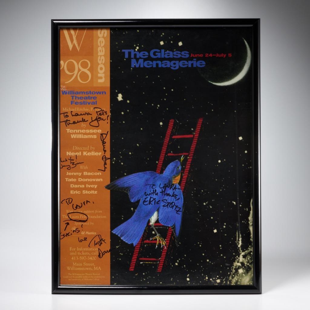 Williamstown Theatre Festival Glass Menagerie Tate Donovan Signed Framed Poster
