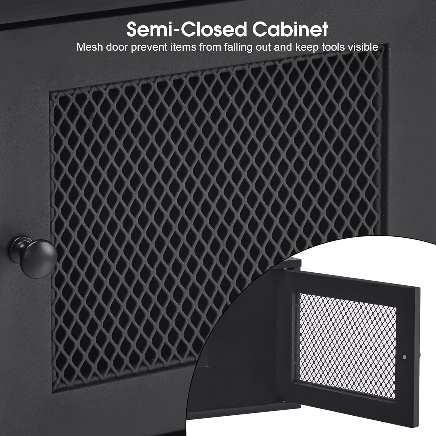 Wall Mount Barber Station for Hair Stylist Salon Stations with 3 Metal Holder