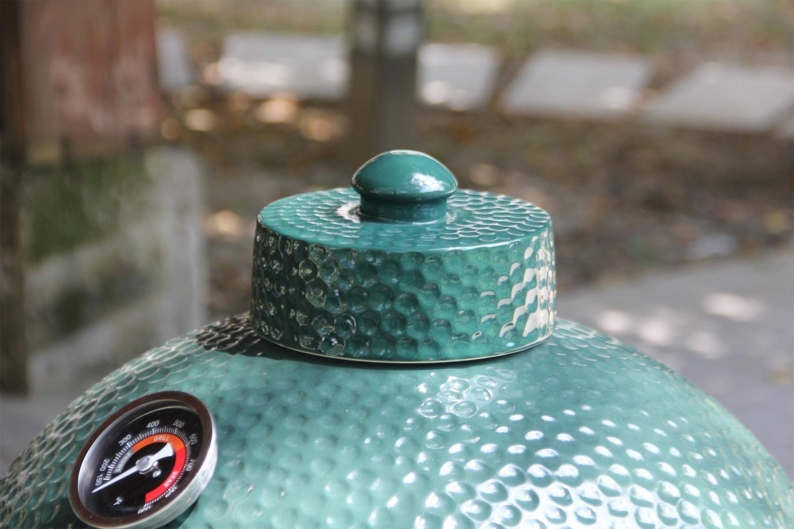 Dracarys Grill Chimney Top Vent Cap Ceramic Damper Egg Green-Ceramic