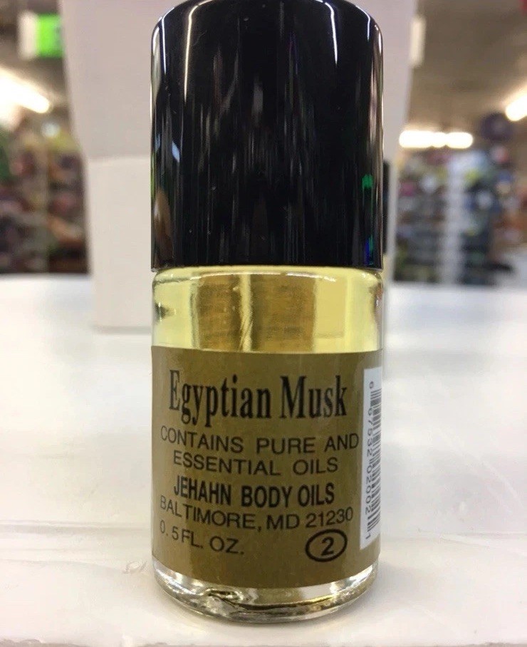 Egyptian Musk Body Oils Yellow 3 x 1/2 oz Bottles New