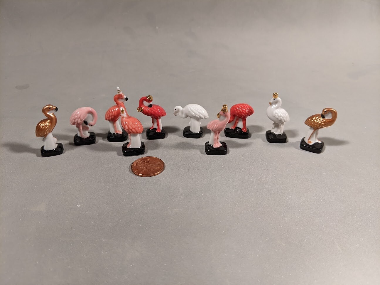 Flamingos, Peacocks, Swans and Chickens! Porcelain French Feves You Pick