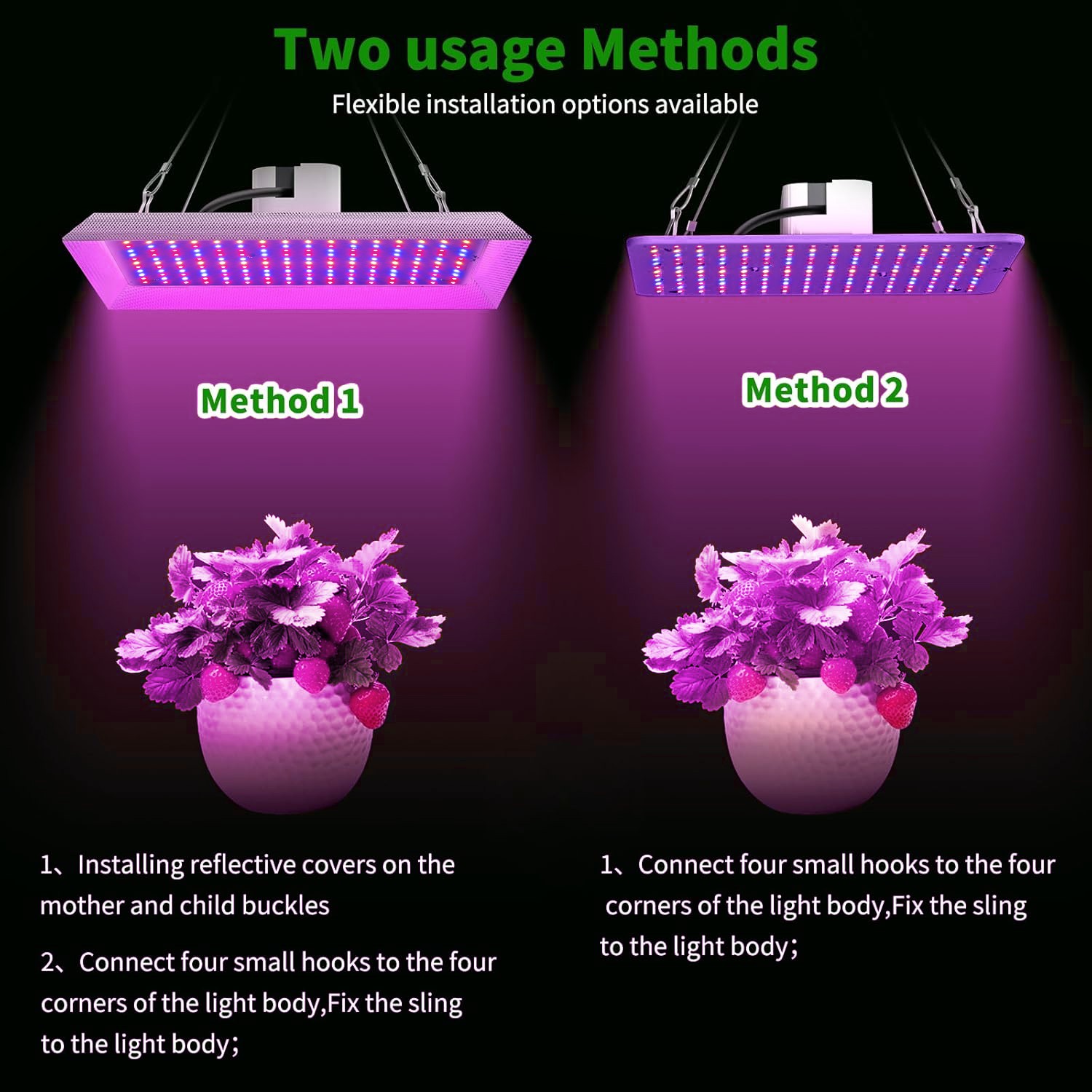 1200W LED Grow Light Hydroponic Full Spectrum Indoor Veg Flower Plants Tent Lamp