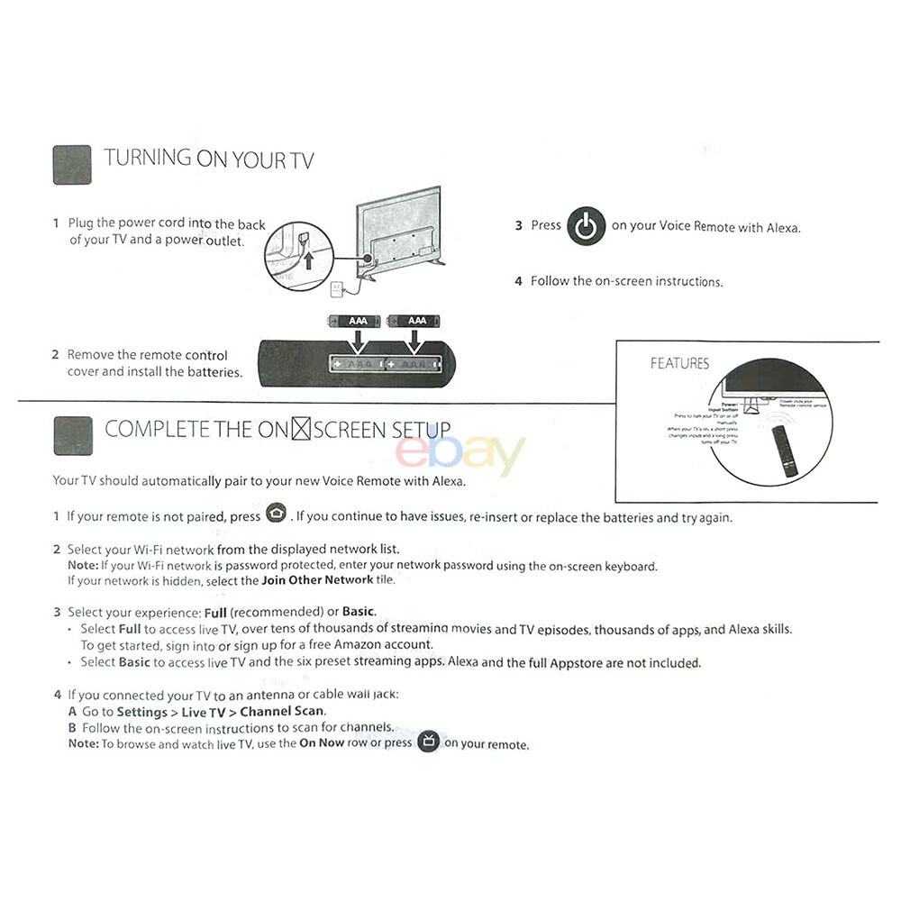 New Replace CT-95018 For Toshiba Voice Fire TV Remote Control 50C350KU 65C350KU