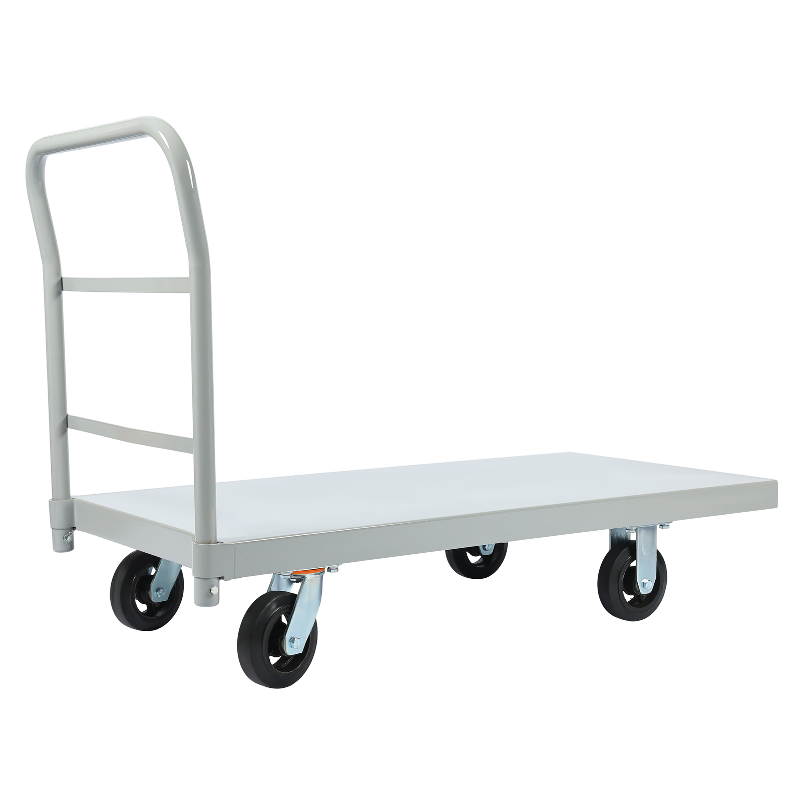 Platform Hand Truck 2000lb Capacity Steel Heavy Duty Flat Dolly Cart W/ Wheels