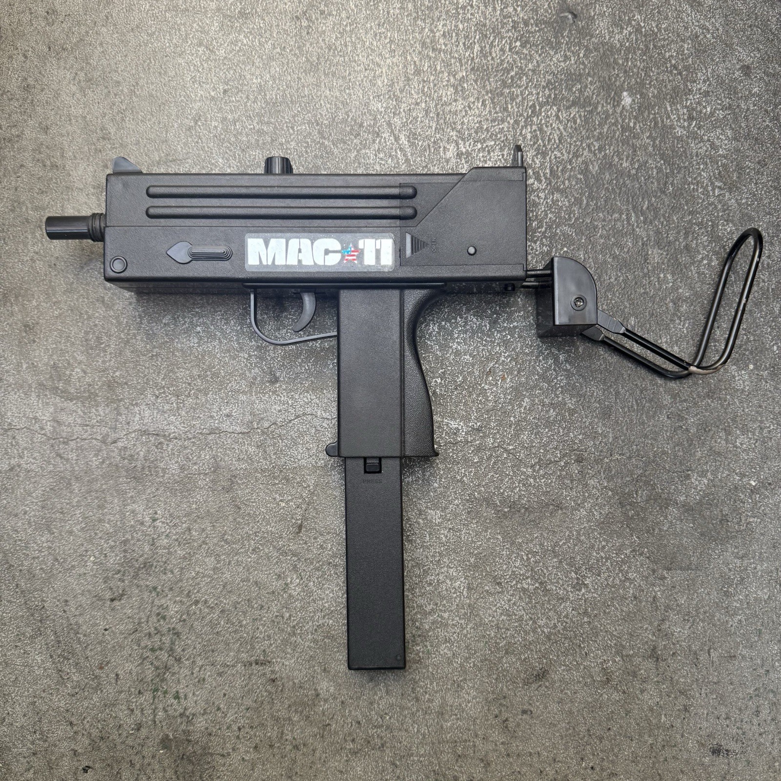 1986 Larami MAC-11 Motorized Toy Cap Gun Very Rare HTF Vintage