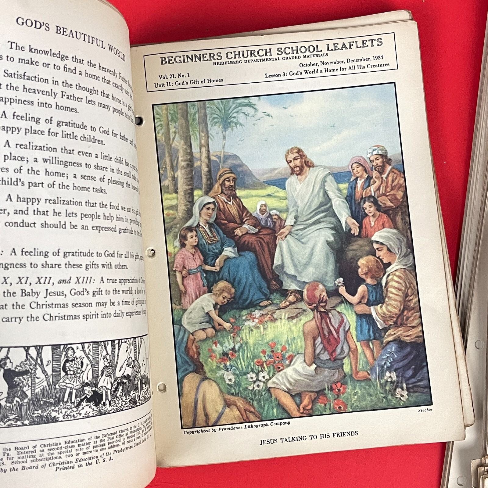 1930s Church School Leaflets Collection - Rare Ephemera - Over 100 Pieces