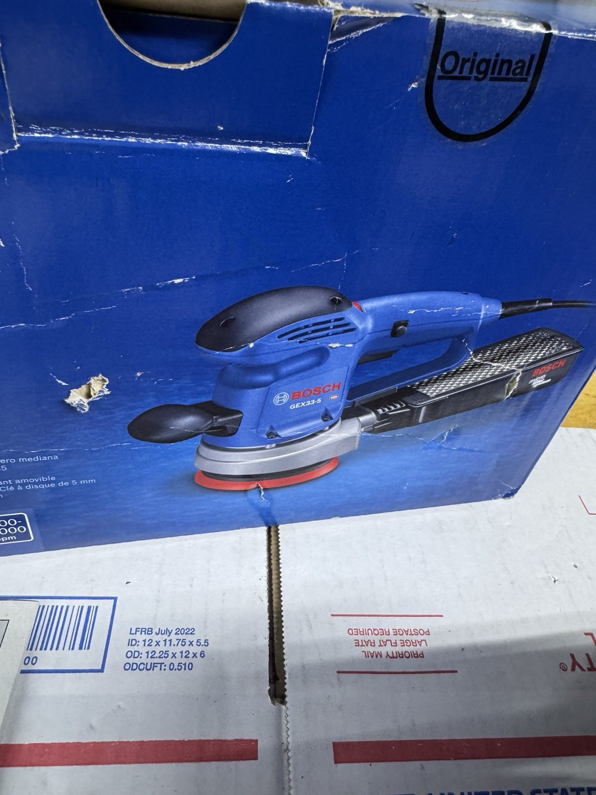 BOSCH GEX33-5n Corded Sander,5  Disc,Random Orbital 3.3amp HD