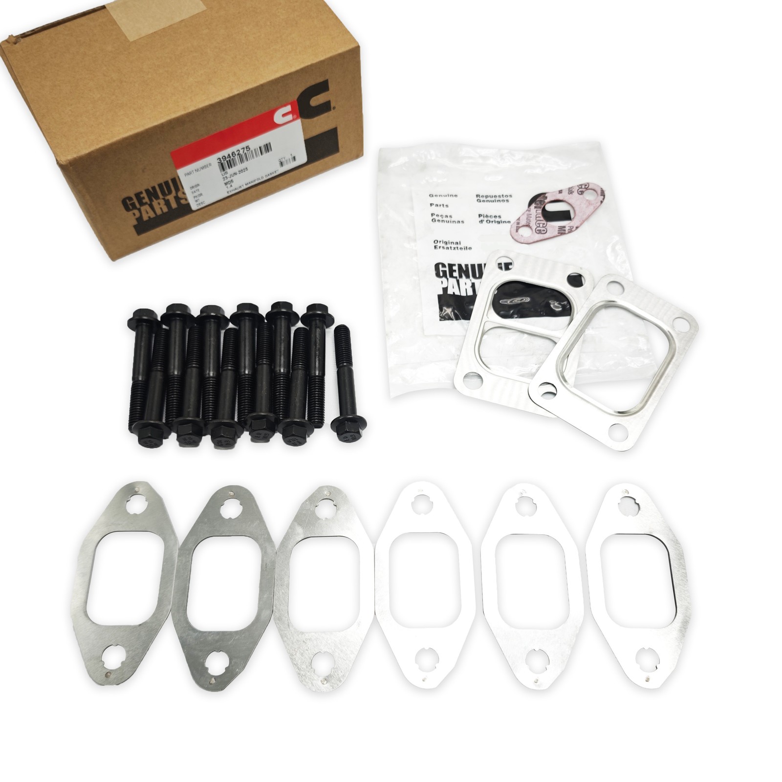 Exhaust Manifold Gaskets Bolts For Dodge Ram Cummins 5.9L ISB 24V 98-06 New