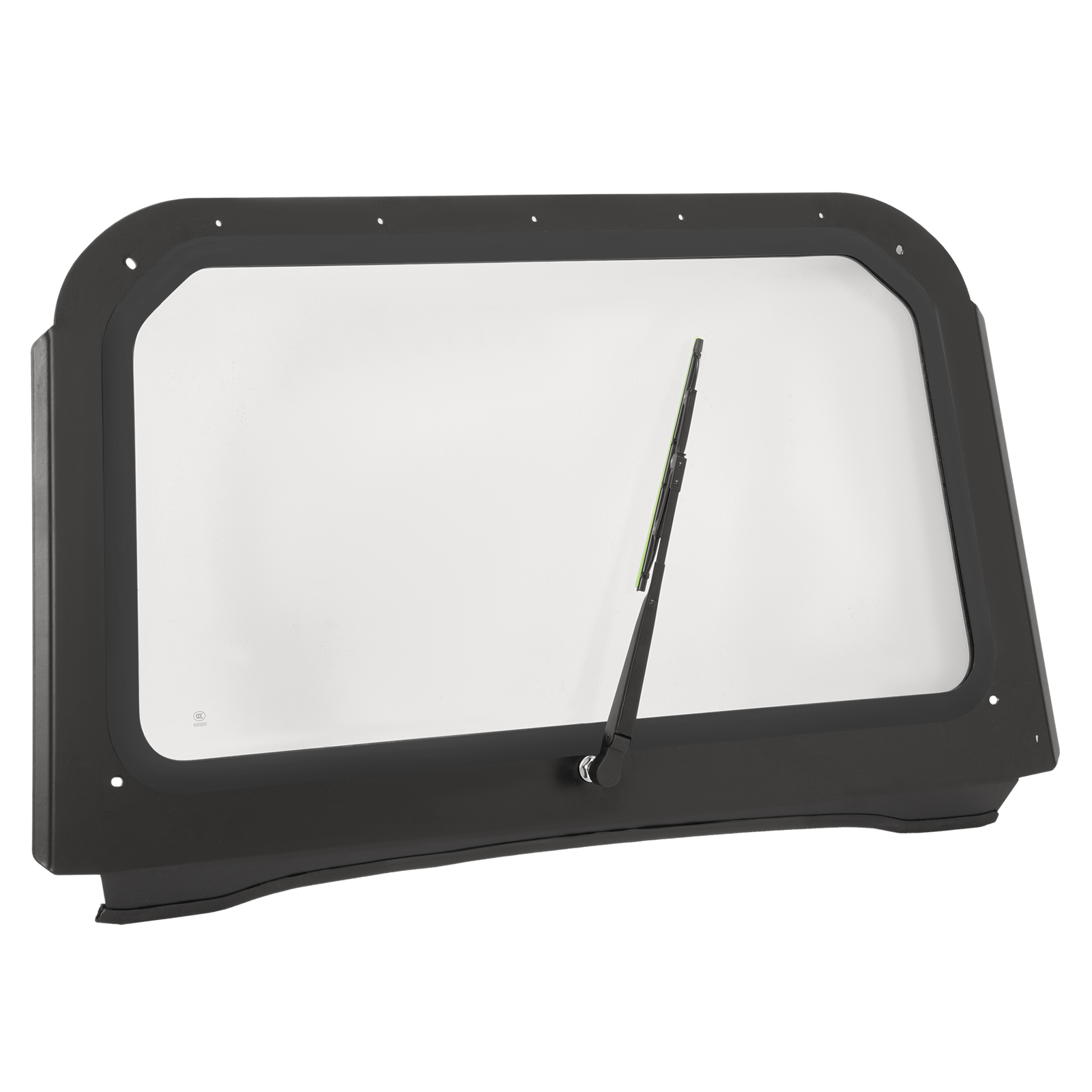 Clear Full Glass Windshield W/ Wiper Black For Polaris RZR 570 800 XP 900 08-14