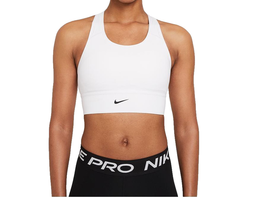 NEW! NIKE Women's [S] Padded Medium Support Sports Yoga Bra-White CZ4496-100