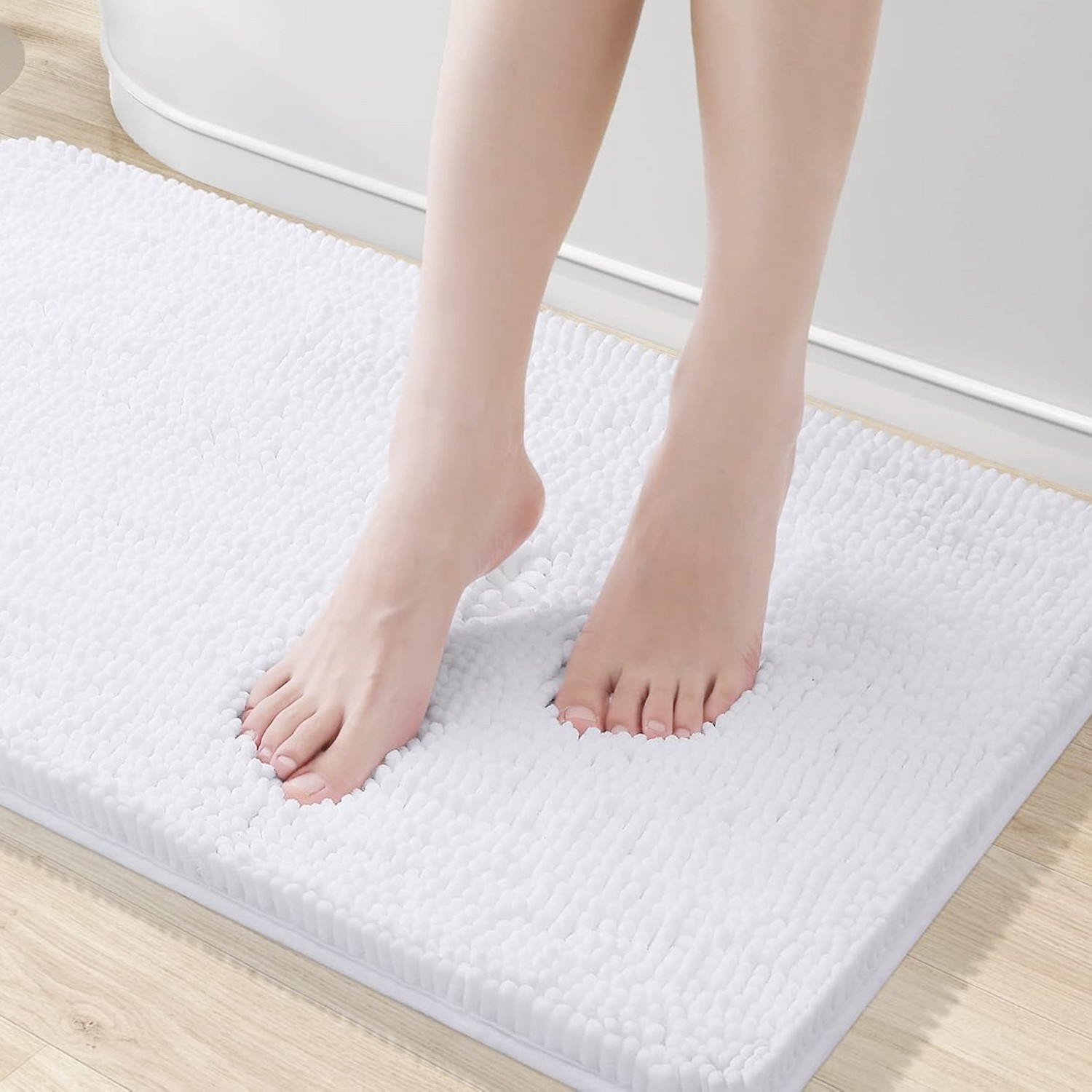 30"x20" - Soft Cozy Plush Chenille Bath Mat Highly Absorbent Bathroom Rug