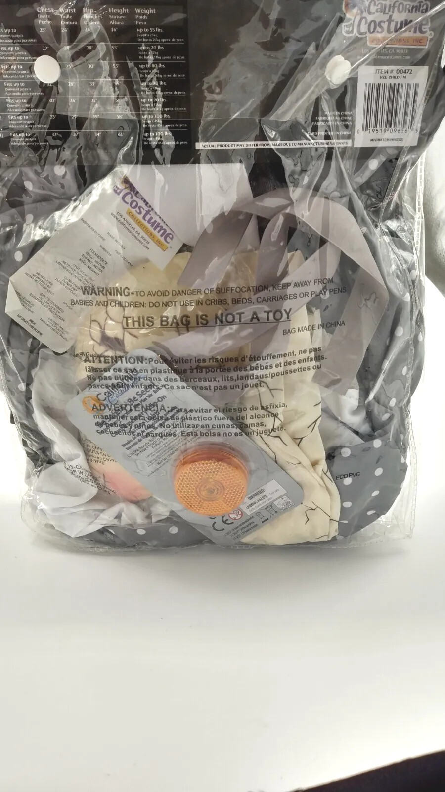 California Costumes Haunted Girl Ragdoll Halloween Costume Child SZ M 8-10