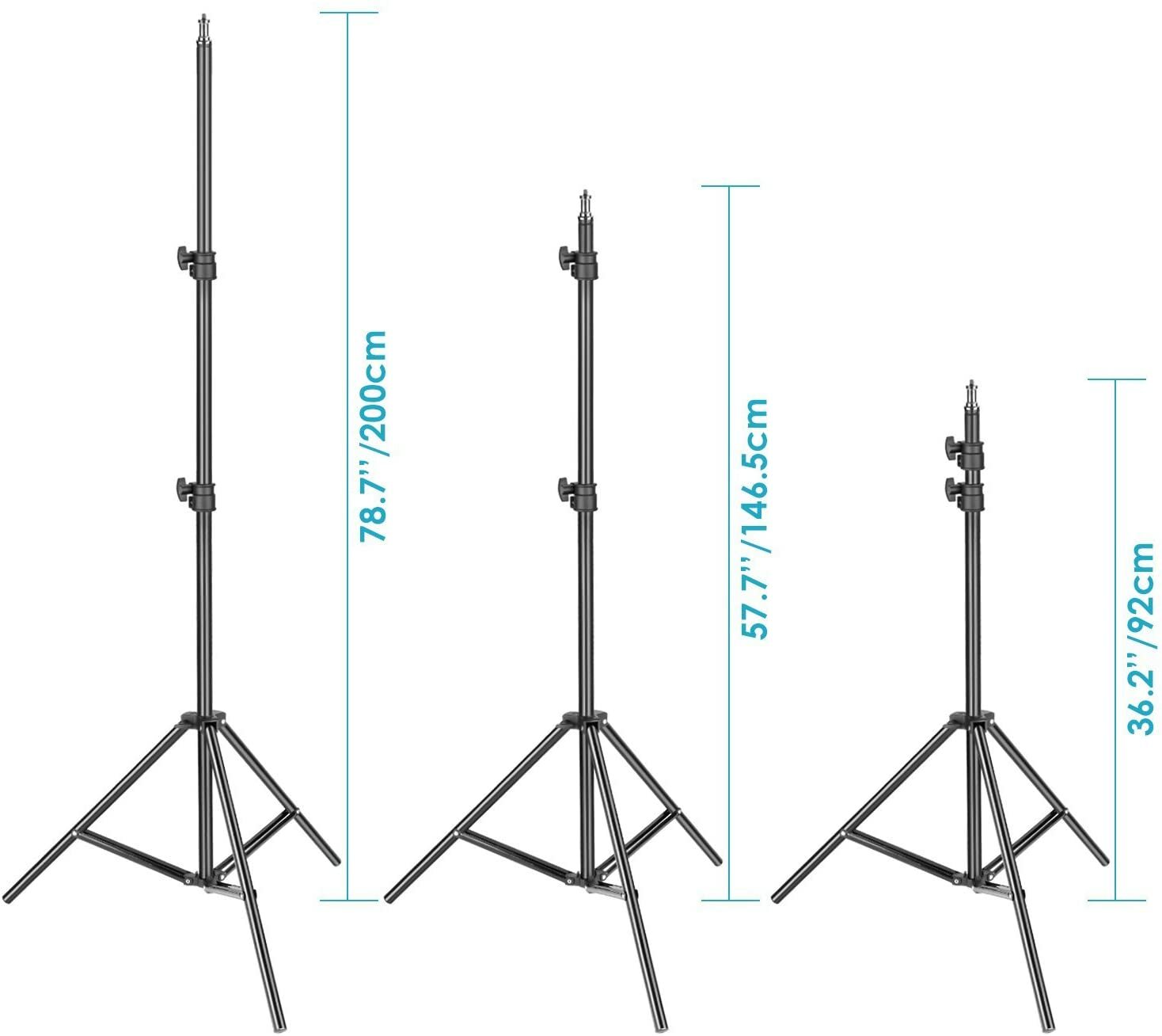 7' feet/84" inch/2m Compact Stand Tripod Aluminum for Photo Video Studio Lights