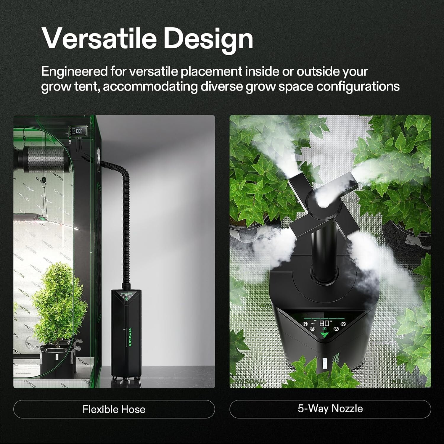 VIVOSUN AeroStream H19 Intelligent Environmental 19L Humidifier,W/ Temp&Humidity