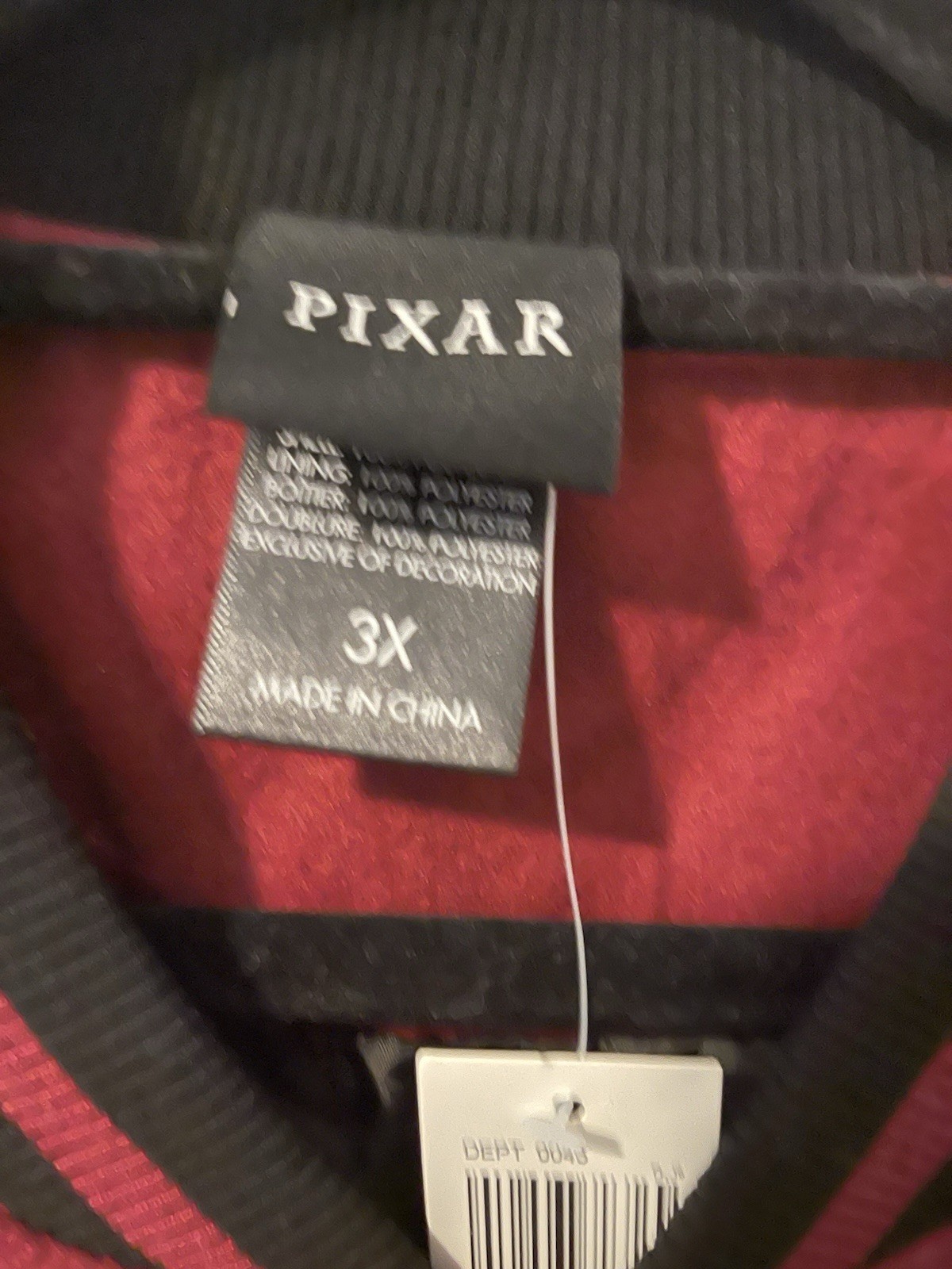 Disney Pixar The Incredibles Dash Parr Logo Varsity Jacket Large NWT