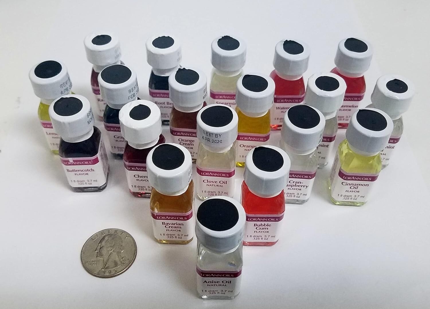 LorAnn Super Strength Flavoring Oil Variety Pack – 12 Asstd Flavors 1-dram