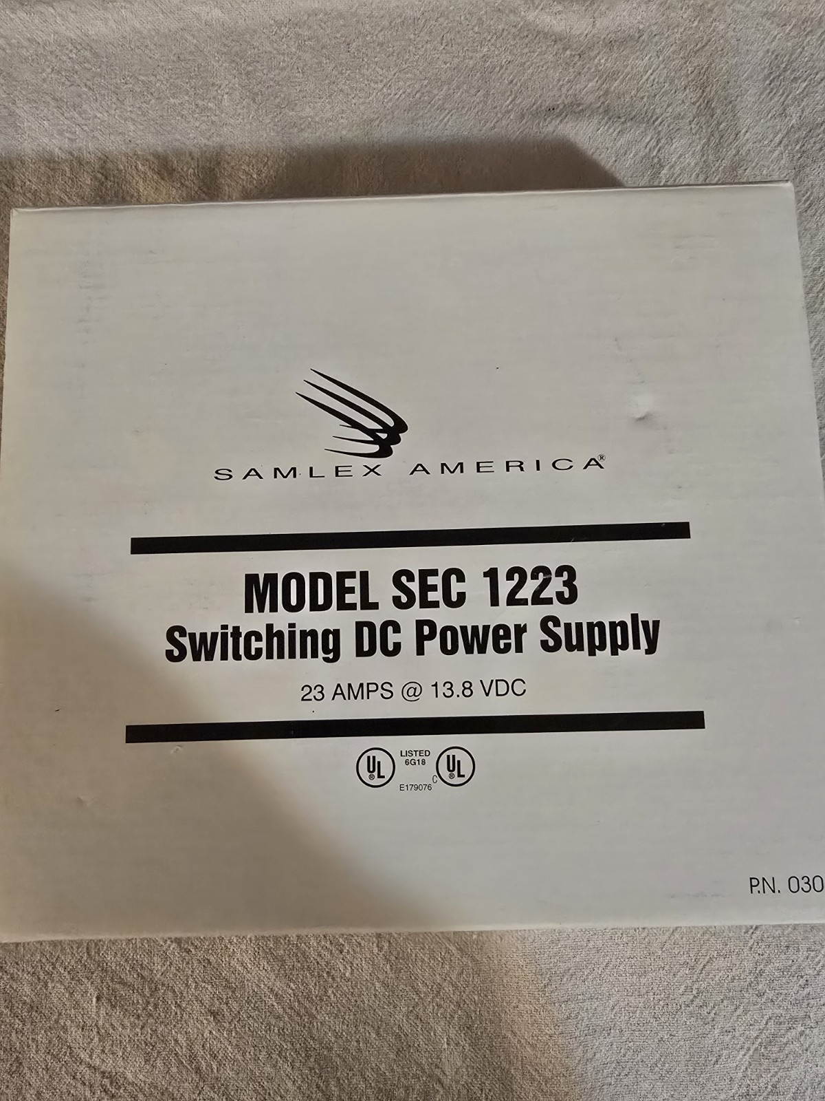 New In Box Samlex America Power Supply Sec 1223 (No Power Cord) See All pics