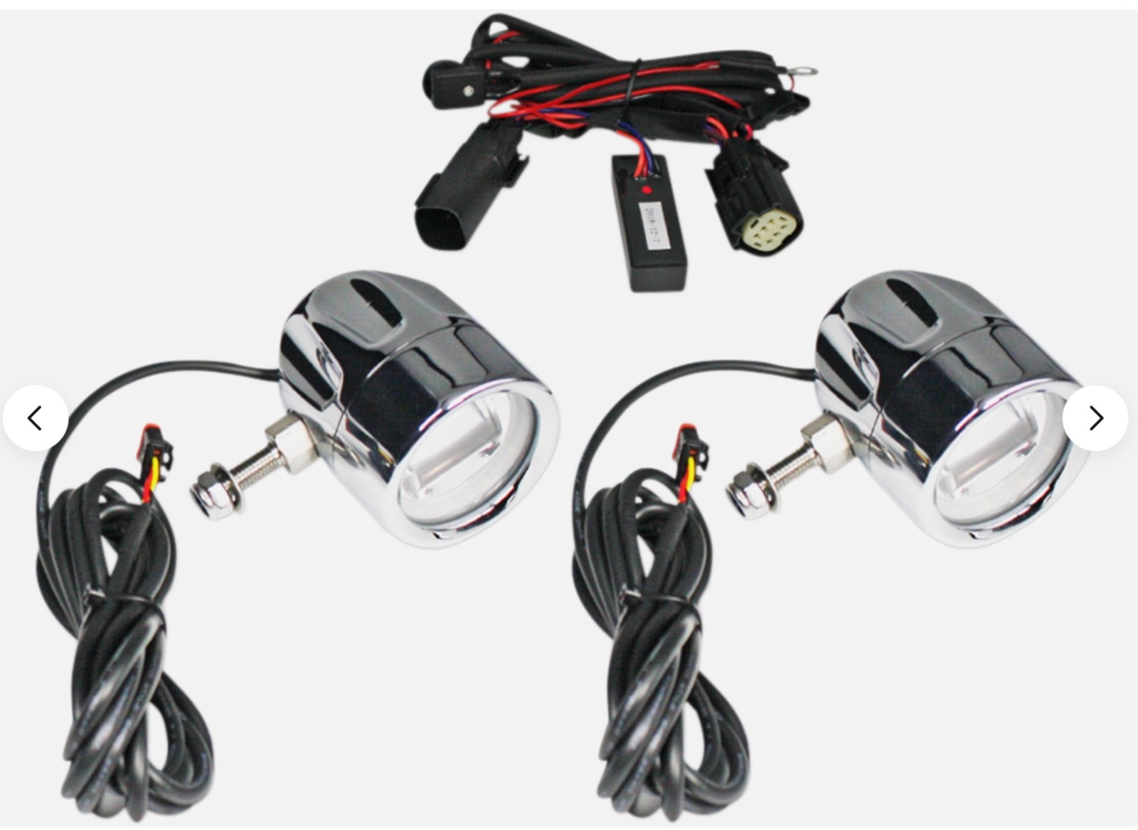 NEW Custom Dynamics ProBEAM LED Halo Fog Lights Chrome, PB-FOG-UNV-C *