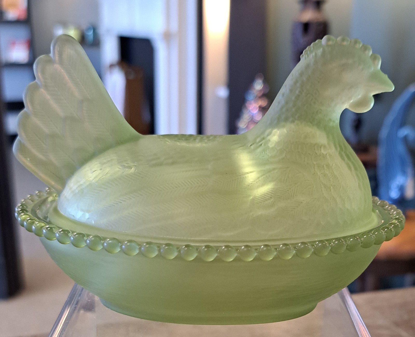 Set Of 6 Hen On Nest, COMPLETE SET OF SATIN ROSE'S CLOSET