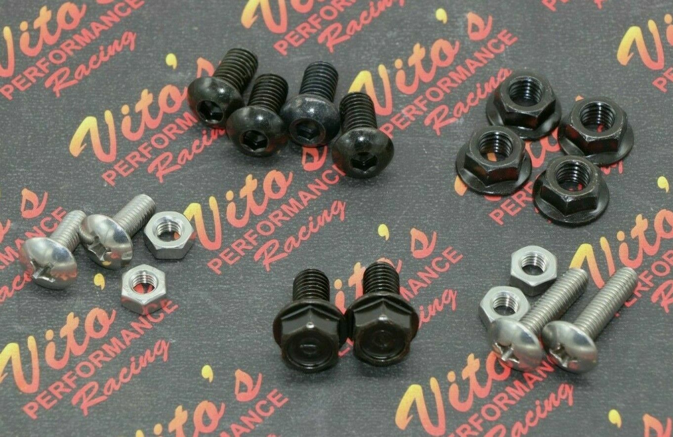 18 piece HARDWARE INSTALL BOLT KIT Heel Guards footrest Yamaha Banshee 1987-2006