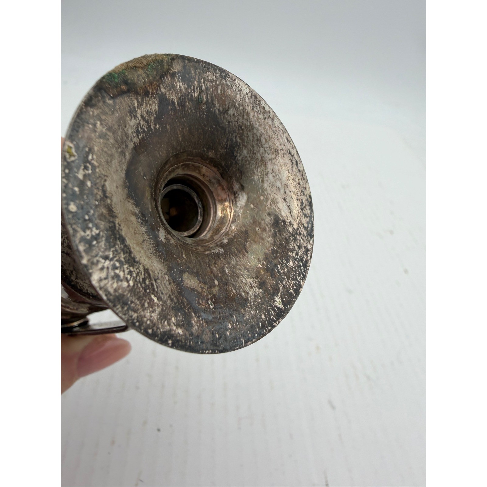 Vintage Silver Jigger Bar Tool Shot Glass Measure 2oz G3