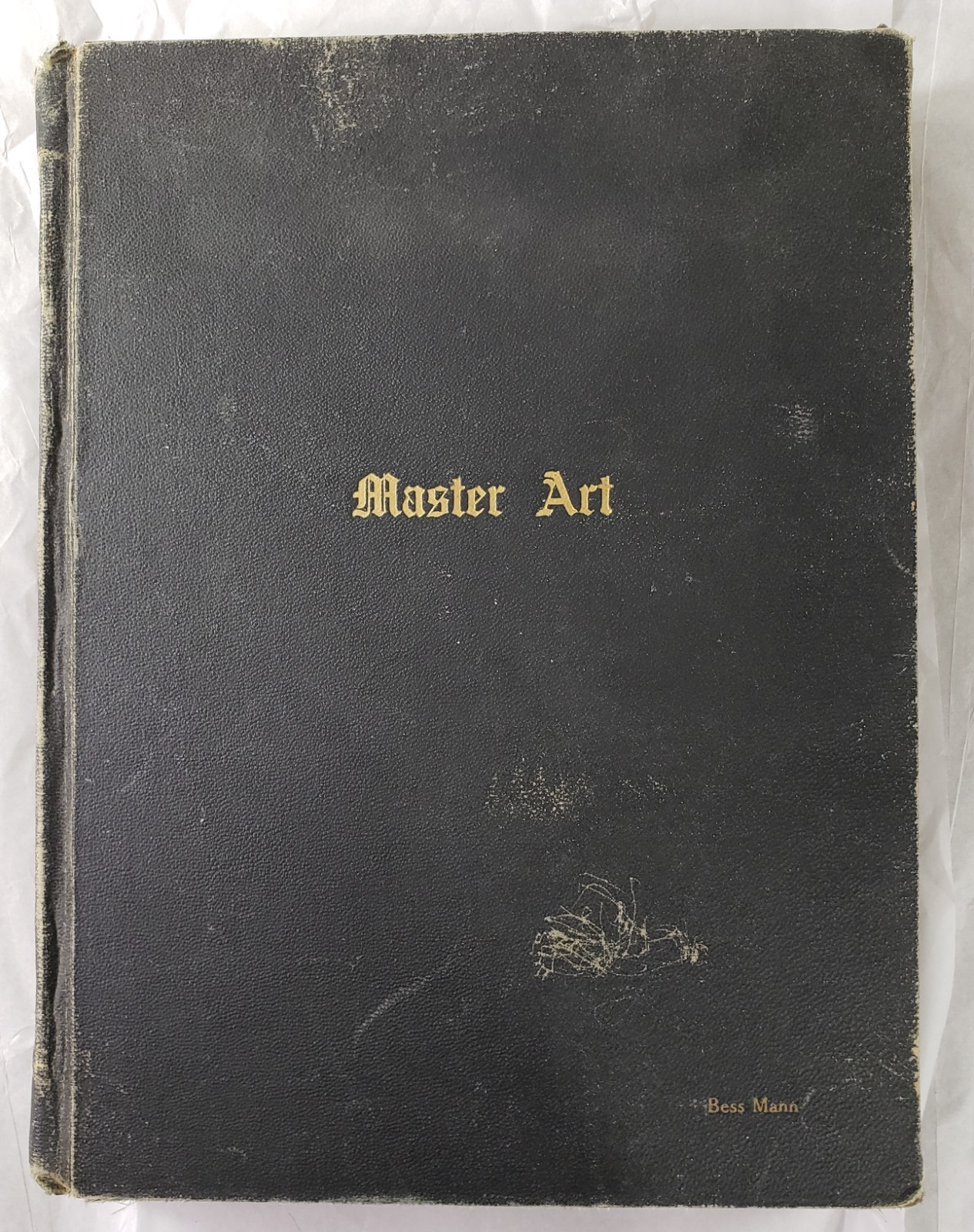 Antique Rare Manuscript Art Masters Hand Written History Commentary Illustrated