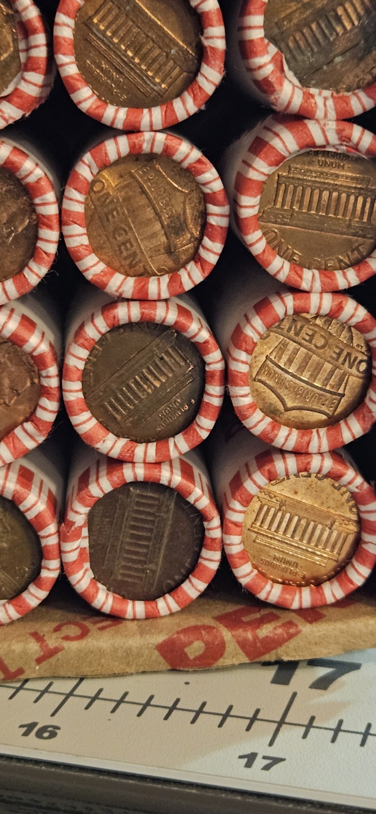 1 Roll of Lincoln Cents All Mixed Pennies 50-Cent Coin Rolls Various Dates