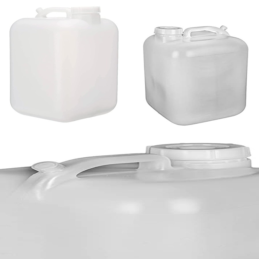 Emergency 5 Gallon Water Storage White Container Carrier Jug Camping Tornado NEW